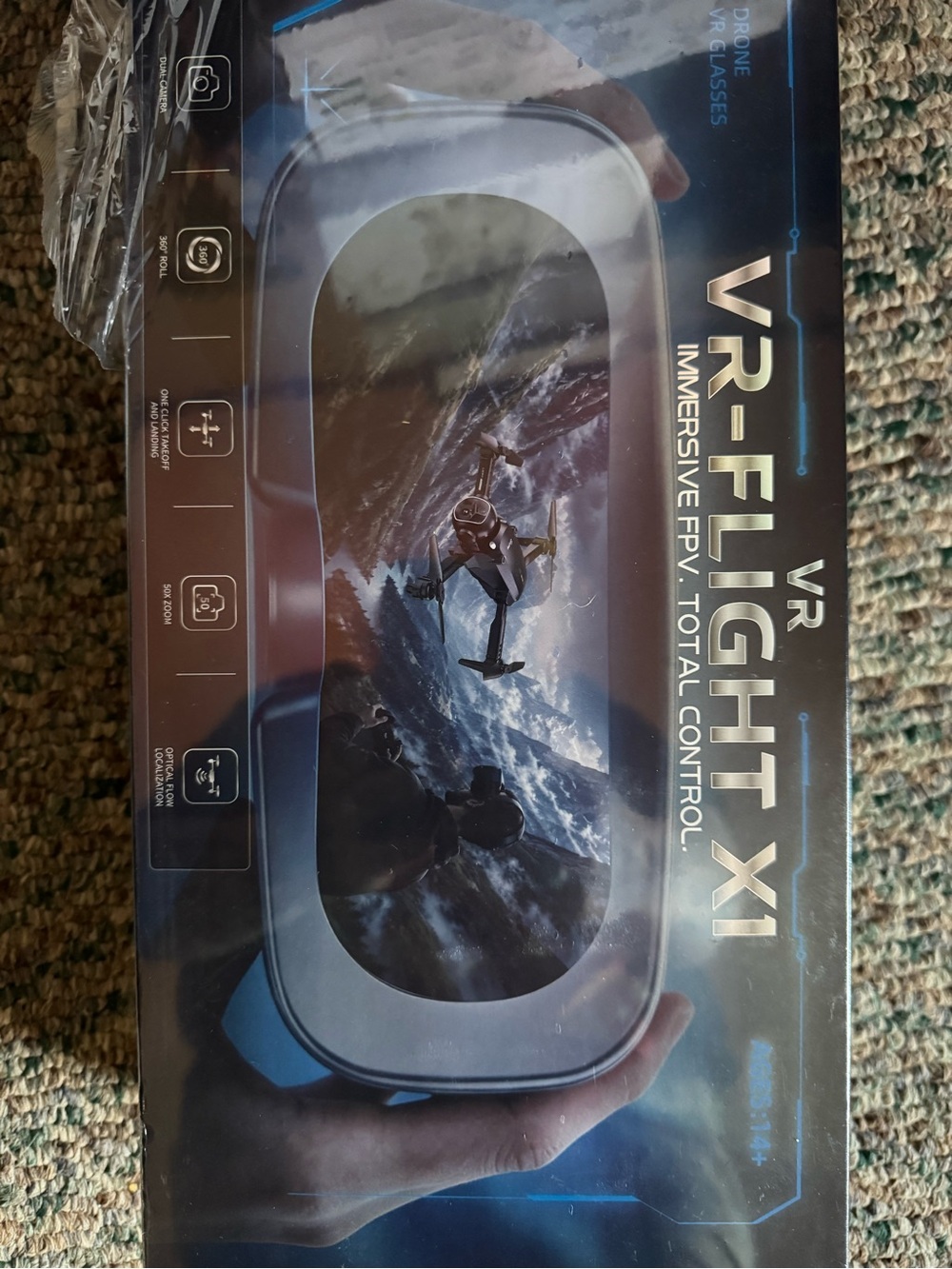 VR Flight FPV Drone + VR Glasses Smart Combo Camera App Control NEW